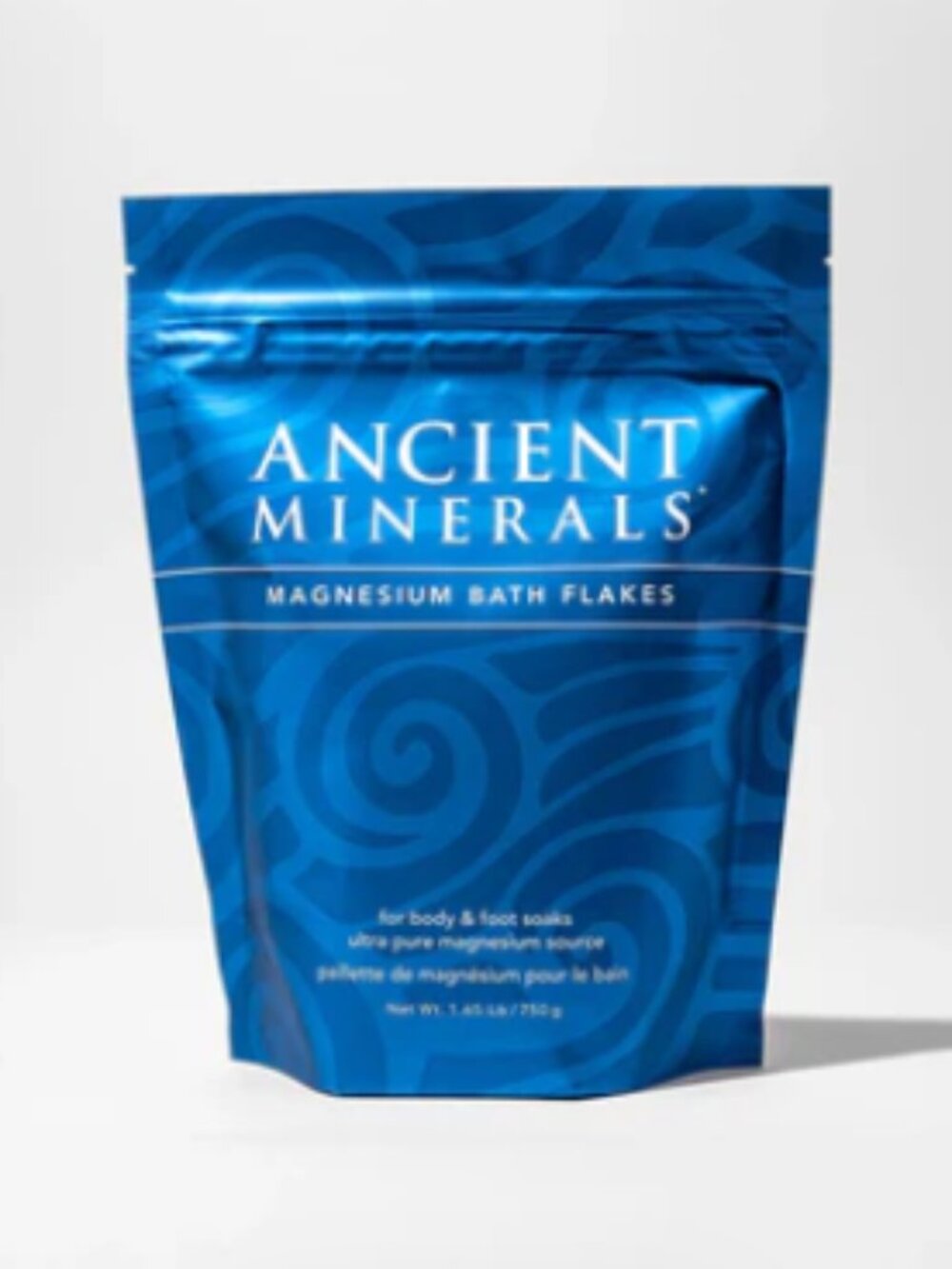NWT Ancient Minerals Magnesium Bath Flakes 1.65 lb / 750 g